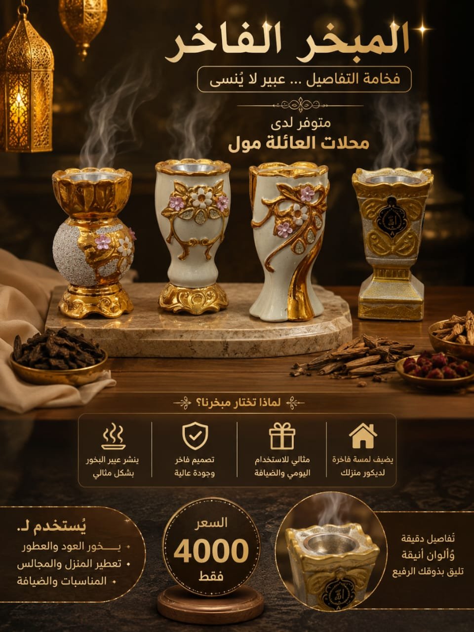 مباخر فاخرة
